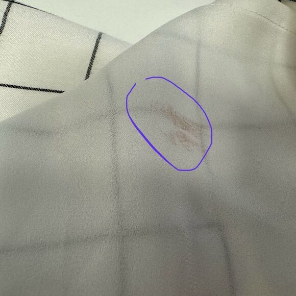 Sleeveless Grid Print Dress‎ White & Black Career Casual Party - Picture 6 of 8